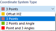 Selecting Coordinate System Type 
