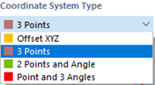 Selecting Coordinate System Type 