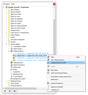 Switching Clipping Plane on and off via Shortcut Menu
