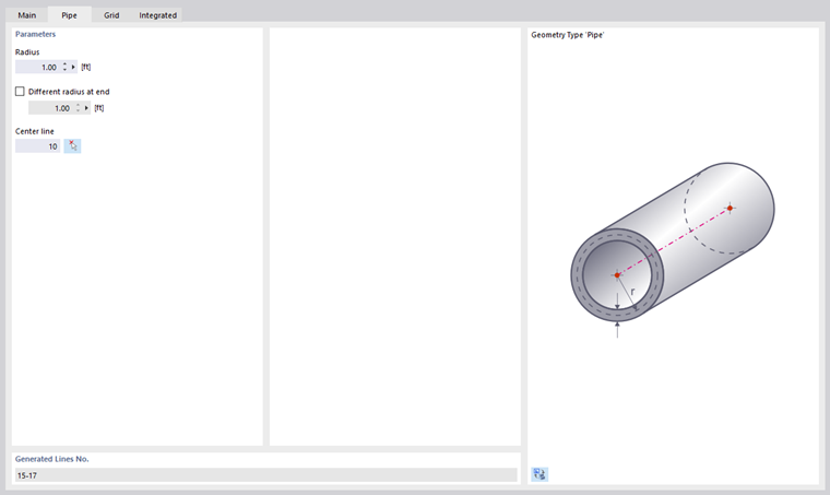 Defining Pipe Surface