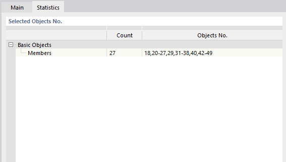 Statistics of Object Selection