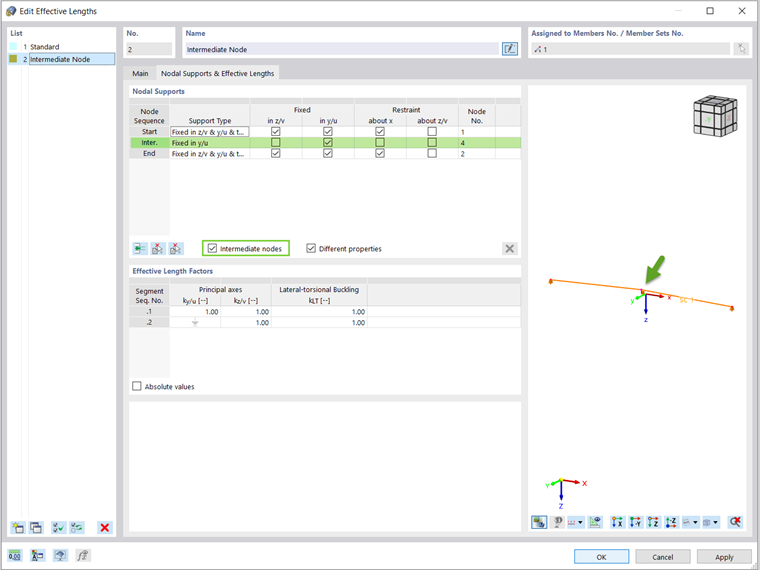 Visual representation of effective length and stability analysis in timber structures focusing on tapered and curved members.