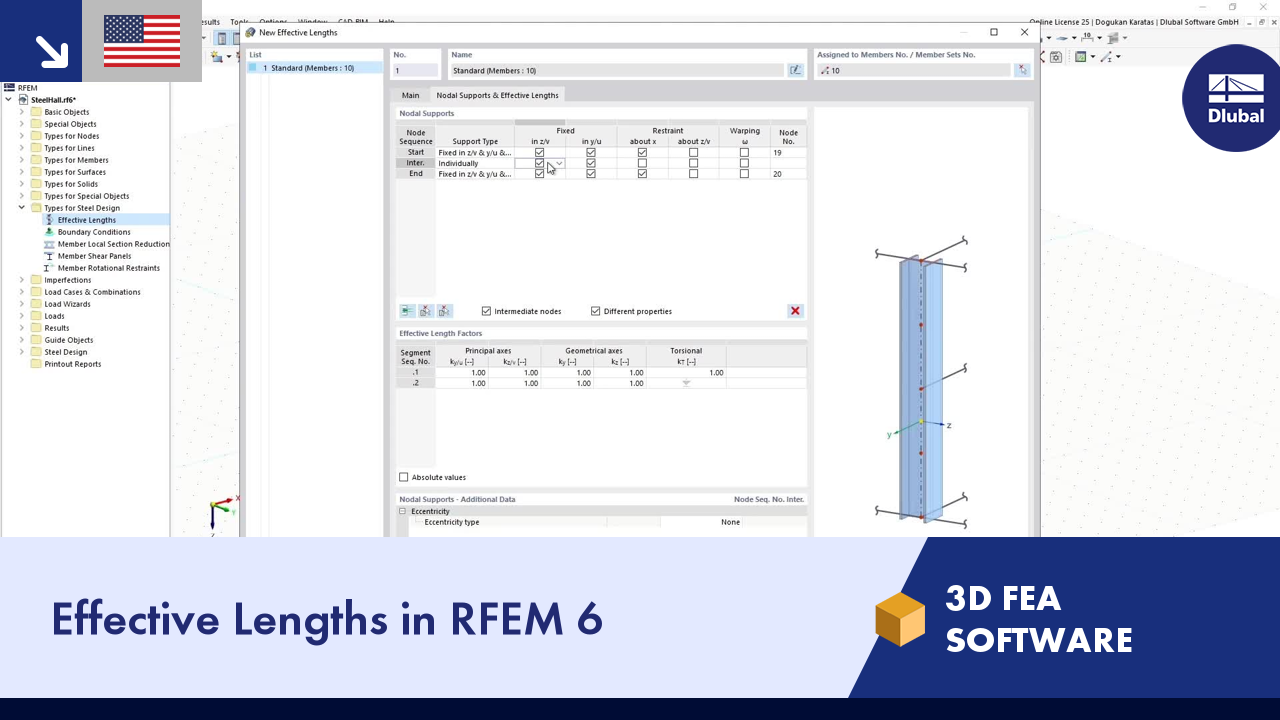 Effective Lengths in RFEM 6