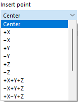 Selecting Insert Point