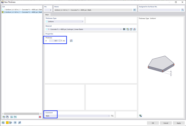 Defining Second Thickness Type