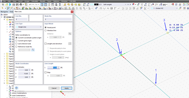 Defining Lines by Clicking Points