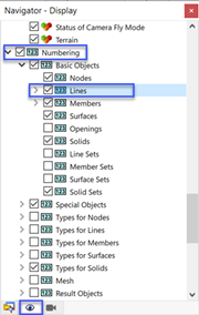 Numbering of Lines in Navigator