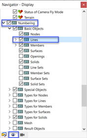 Numbering of Lines in Navigator