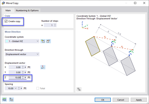 Copying Objects of 10 ft or More