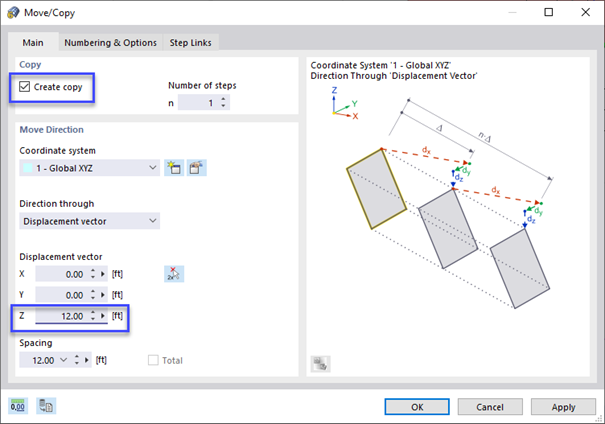 Copying Objects of 12 ft or More