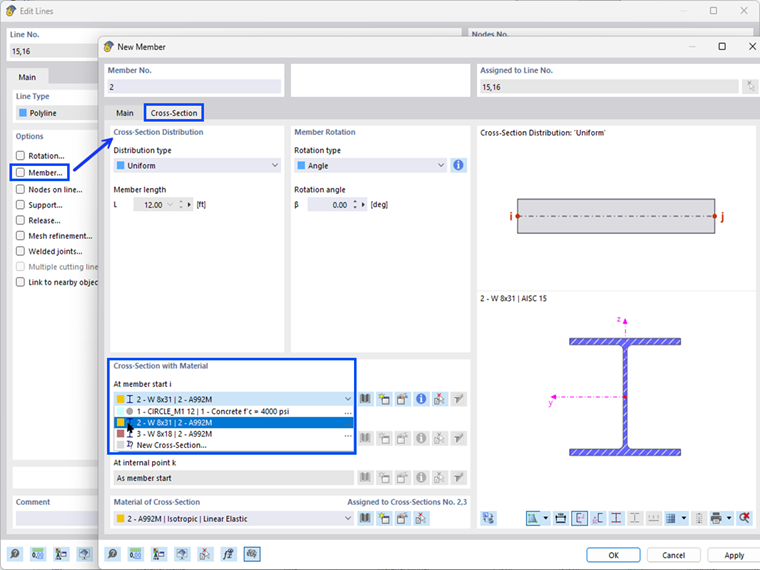 Allocating Members to Lines
