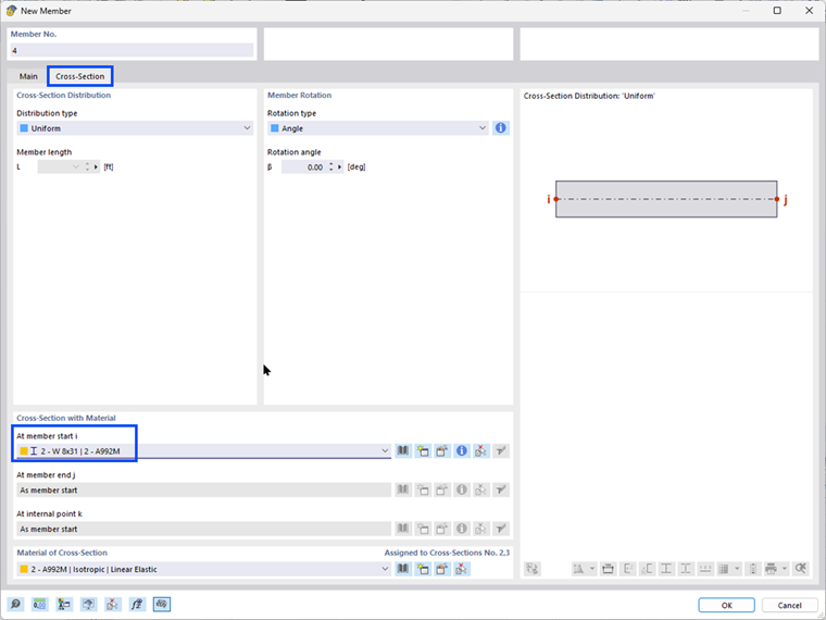 “New Member” Dialog Box