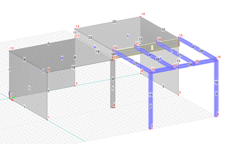 Model with Downstand Beam