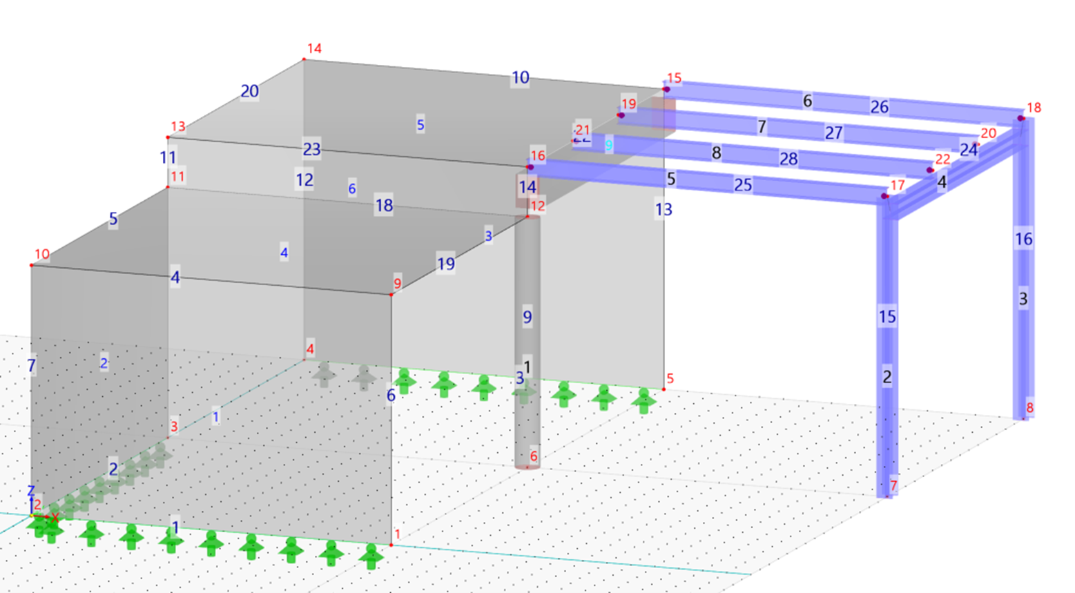 Line Supports of Walls