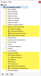Concrete Design Categories in Navigator