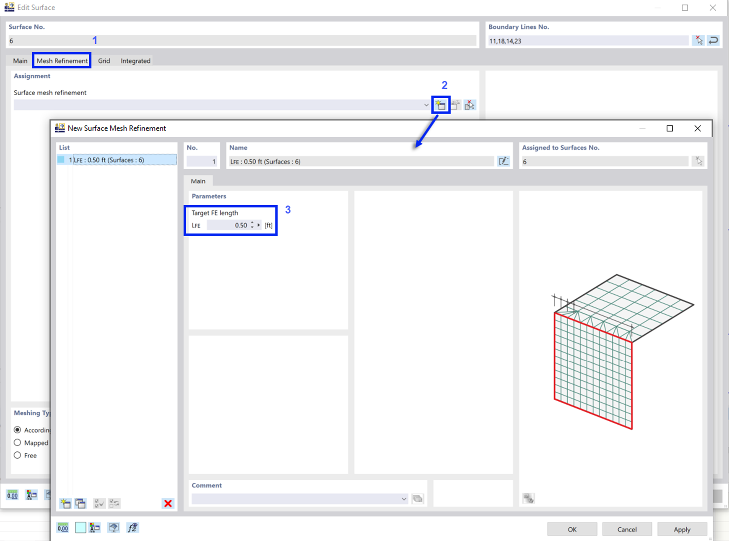 Defining "Target FE Length" of Refinement