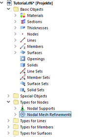 'Nodal Mesh Refinements' in navigator