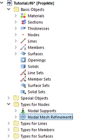 'Nodal Mesh Refinements' in navigator