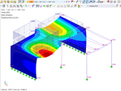Deformations due to Self-Weight and Live Load on Lower Slab (CO2)