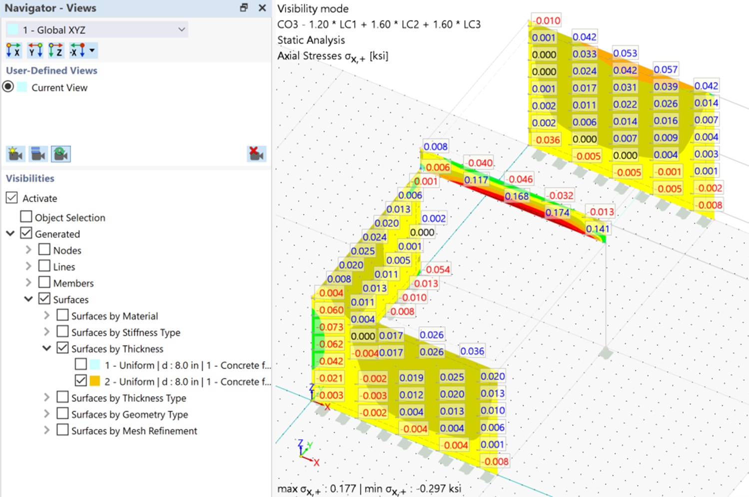 Visibility of Wall Surfaces