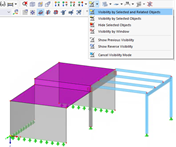 Buttons for Visibilities in Work Window