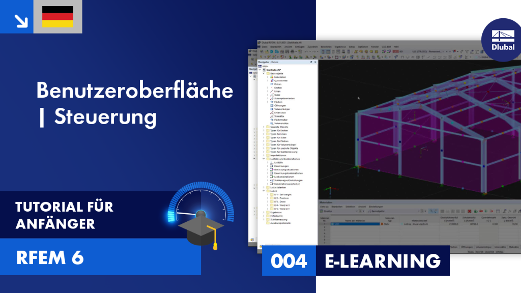 RFEM 6 Tutorial for Beginners | 004 User Interface | Control