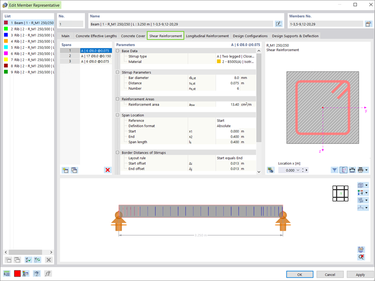 Assigning Shear Reinforcement