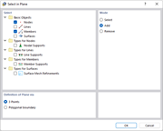 'Select in Plane' Dialog Box