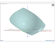 Sectional plane shows the My-Mz diagram in the filled interaction diagram for the design checks of reinforced concrete cross-sections.