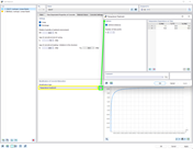 Graphical display of time-dependent concrete properties, as handled in the software