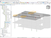 Display of surface reinforcement with specific amounts in concrete design.