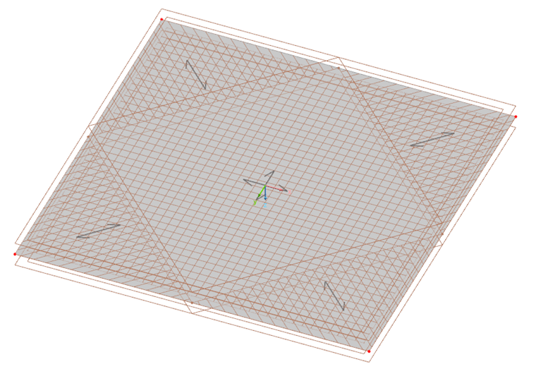 Surface with Three-Layer Reinforcement
