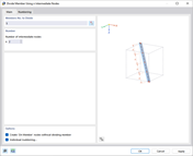 Dividing Member at One-Third Points