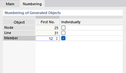 Adjusting Numbering of Generated Objects