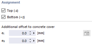 Assignment of Reinforcement Layers