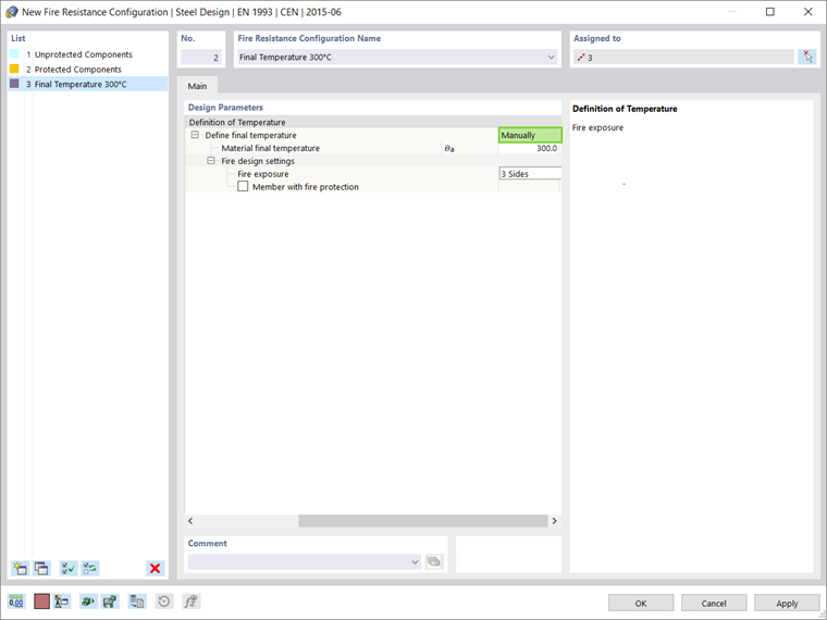 Defining Final Material Temperature Manually