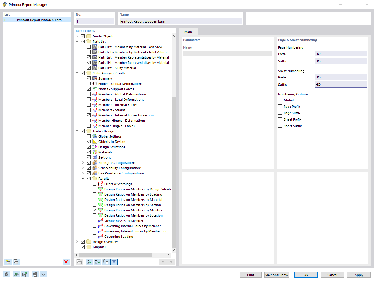 Printout Report Manager