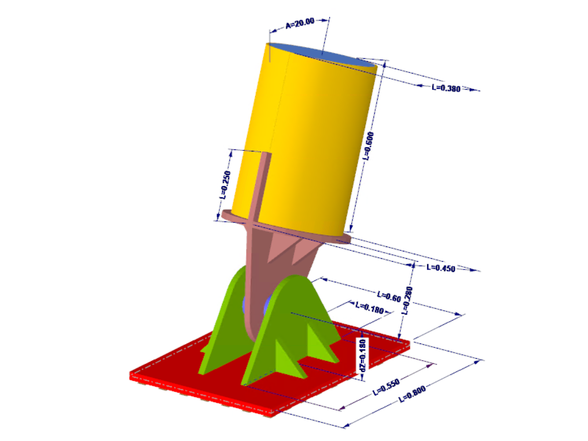 Hinged Support of Steel Column