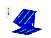 Hinged Support of Steel Column, Stress Analysis
