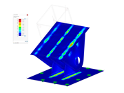 Hinged Support of Steel Column, Stress Analysis