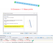 Eigenvalues for Eleven Mass Points due to Member Divisions