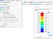 Menu "Results" and Control Panel