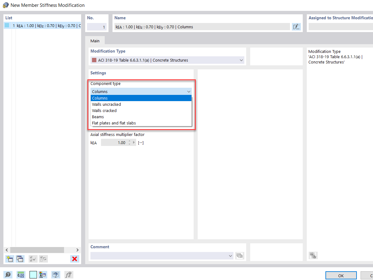 Selecting Component Types