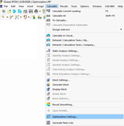 Opening Optimization Settings