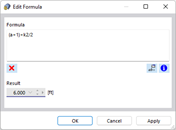 Dialog Box "Edit Formula"