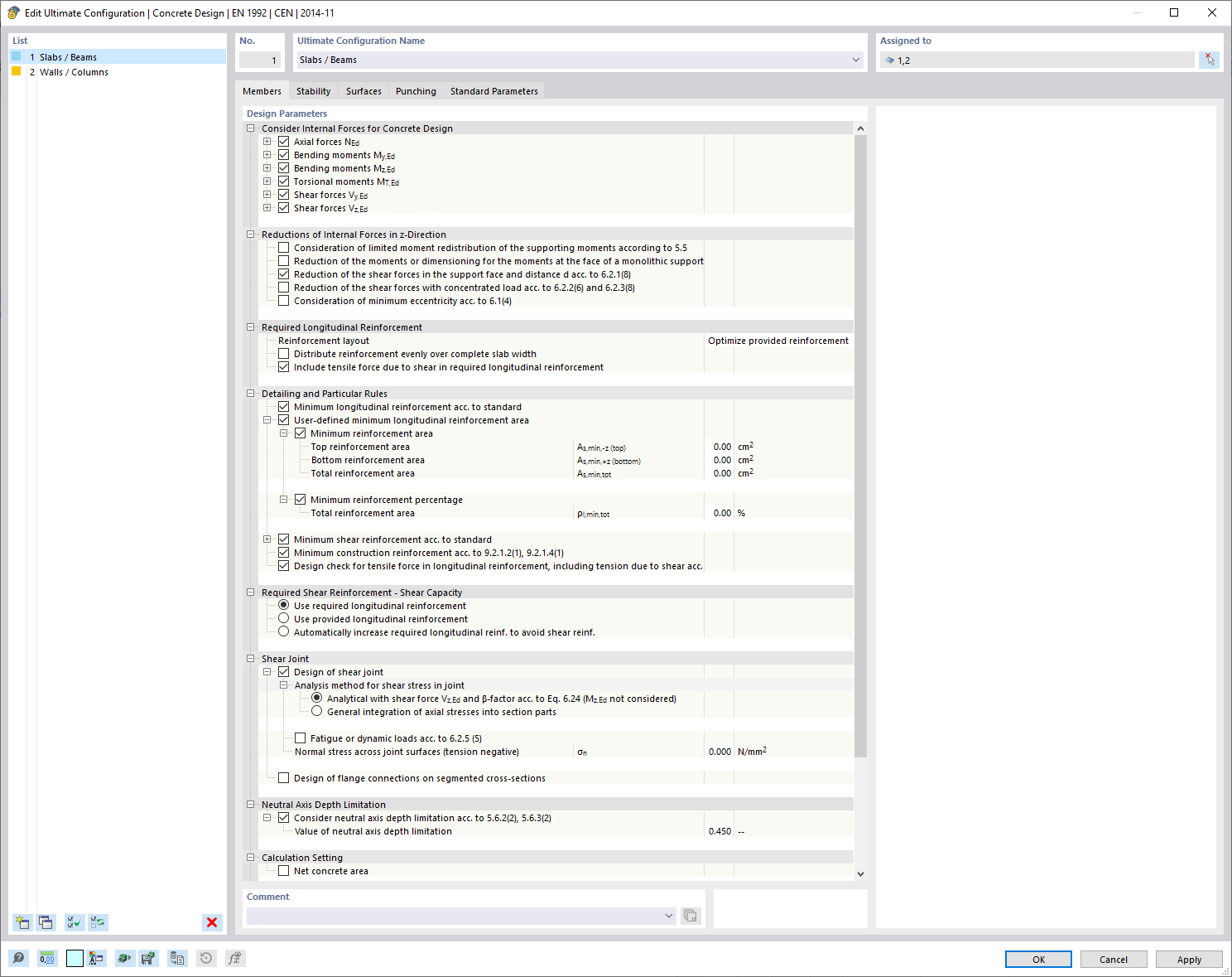 Edit Ultimate Configuration – Members