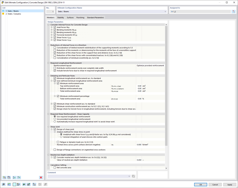 Edit Ultimate Configuration – Members