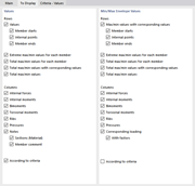 Defining Result Rows and Columns for Documentation
