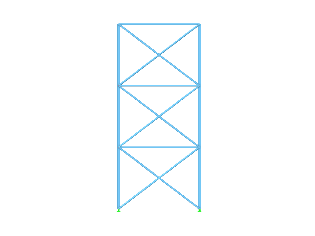 Steel Structure with Tension Members