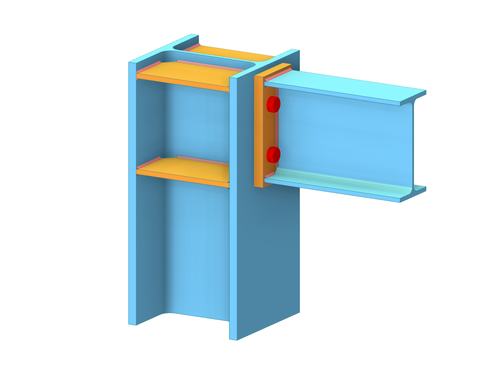 Steel Connection of Beam to Column